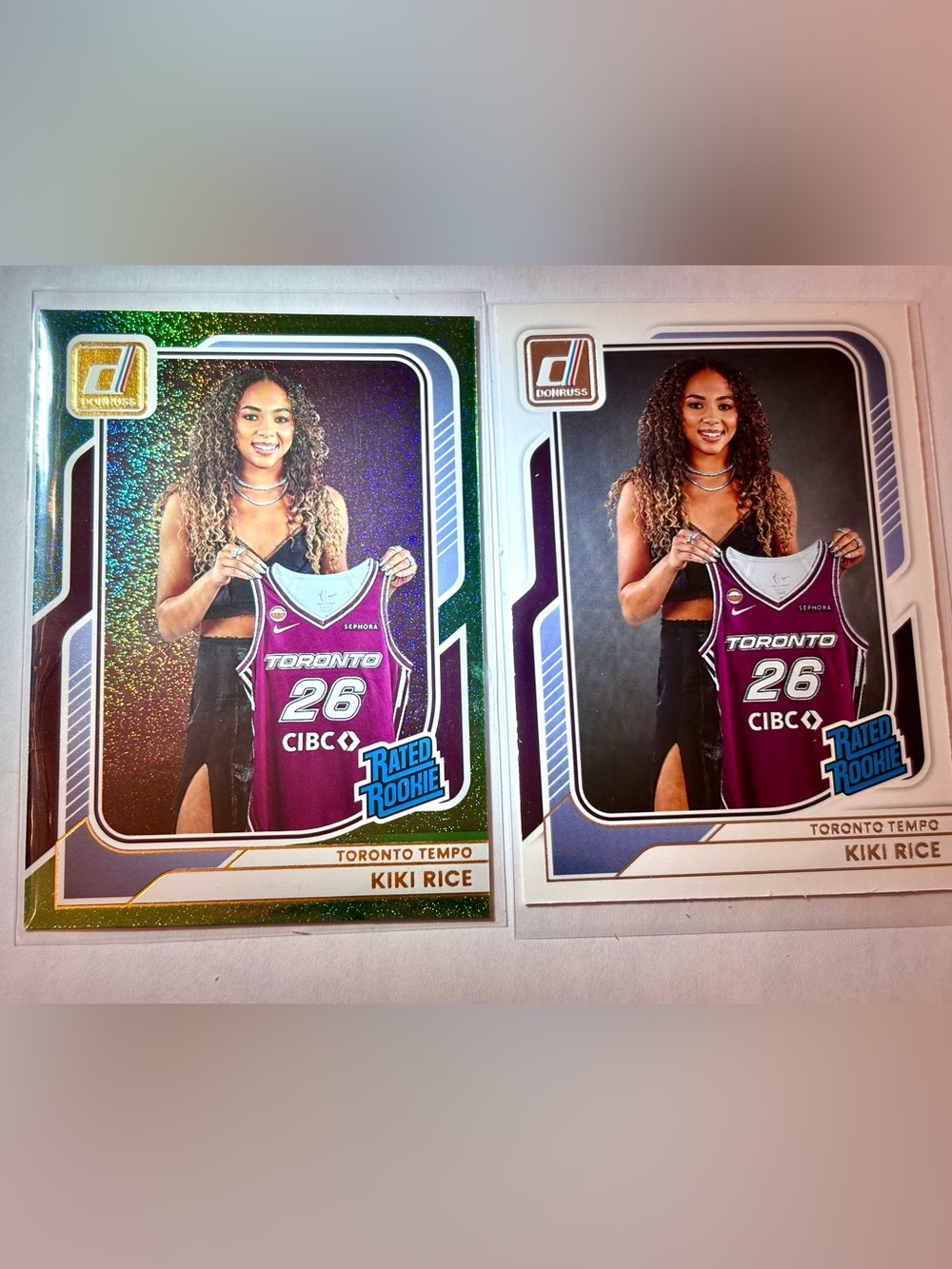 Kiki Rice Basketball Cards Toronto Tempo Rated Rookie Cards